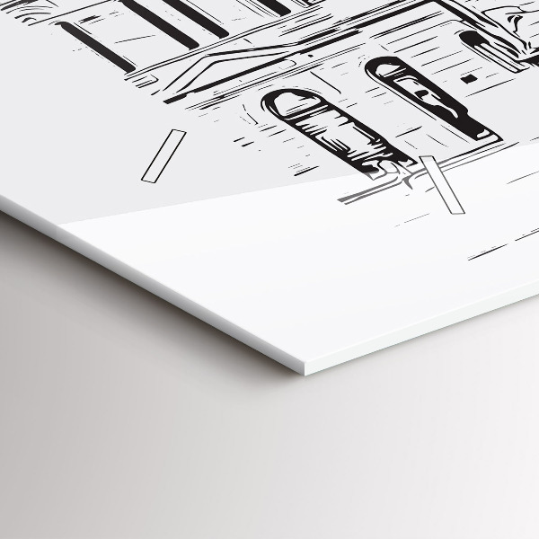 Reloj horizontal Ilustración de la ciudad de Poznan