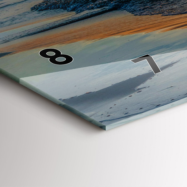 Reloj de cristal horizontal Władysławowo Mar Báltico