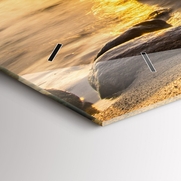 Reloj horizontal Amanecer Mar Báltico