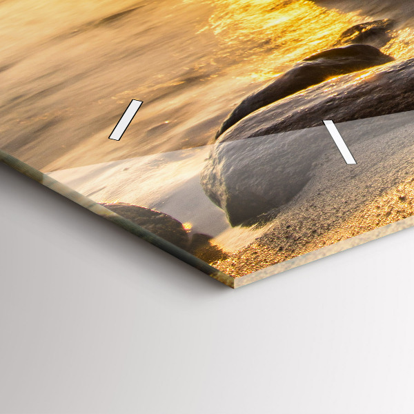 Reloj horizontal Amanecer Mar Báltico