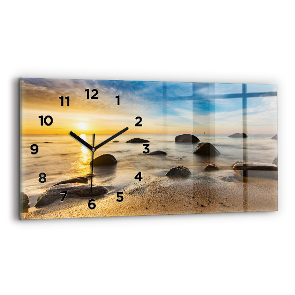 Reloj horizontal Amanecer Mar Báltico