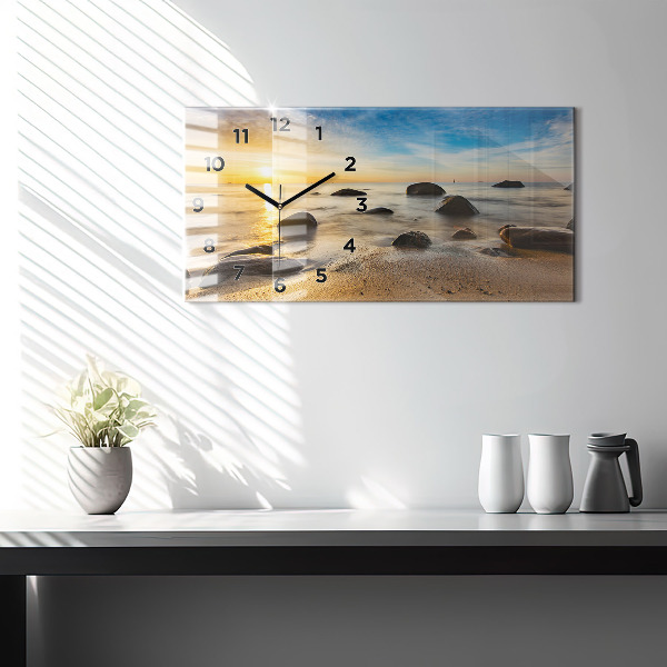 Reloj horizontal Amanecer Mar Báltico