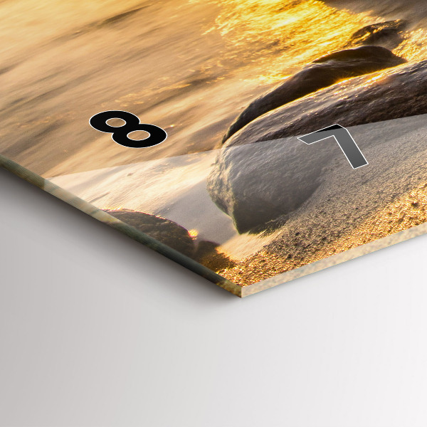 Reloj horizontal Amanecer Mar Báltico