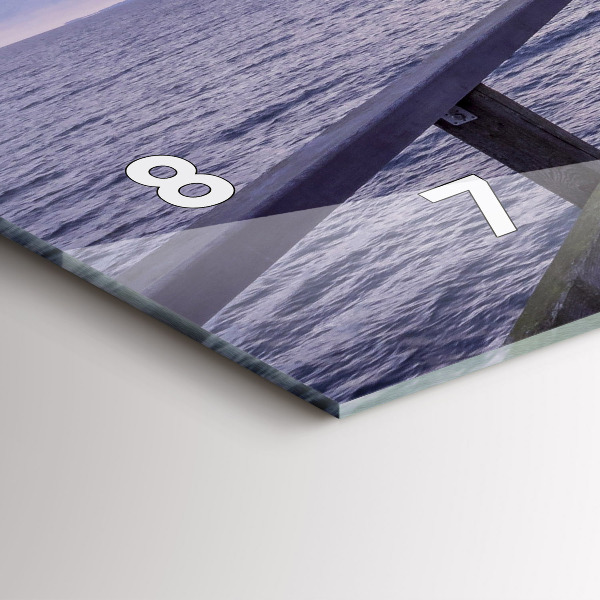 Reloj de cristal horizontal Muelle en el mar Báltico