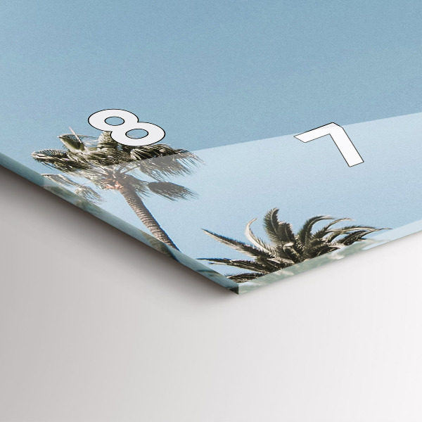 Reloj horizontal Palmeras en Los Ángeles