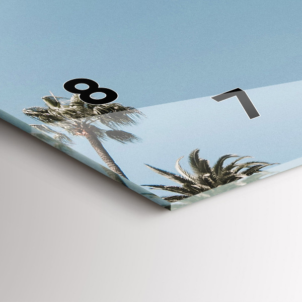 Reloj horizontal Palmeras en Los Ángeles