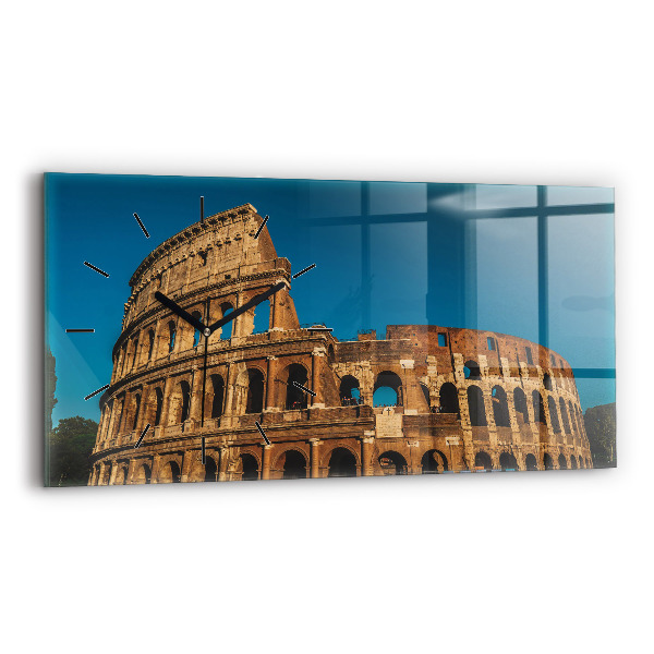 Reloj de cristal horizontal Coliseo en Italia