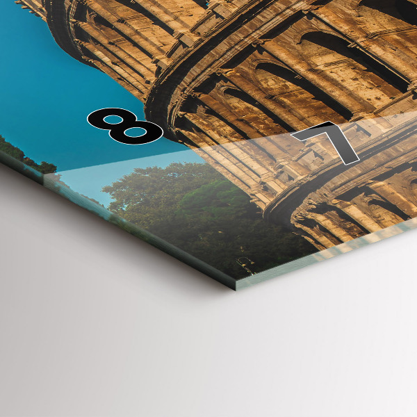 Reloj de cristal horizontal Coliseo en Italia