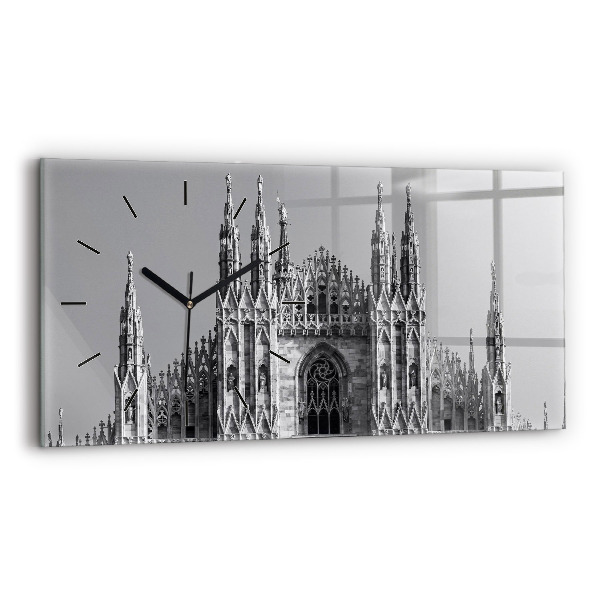 Reloj de cristal horizontal Catedral Duomo Di Milano
