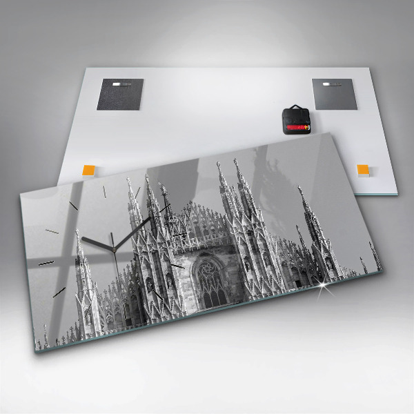 Reloj de cristal horizontal Catedral Duomo Di Milano