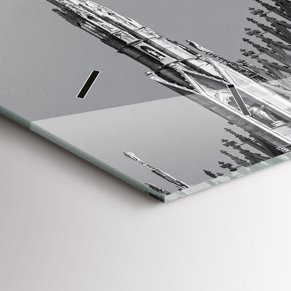 Reloj de cristal horizontal Catedral Duomo Di Milano