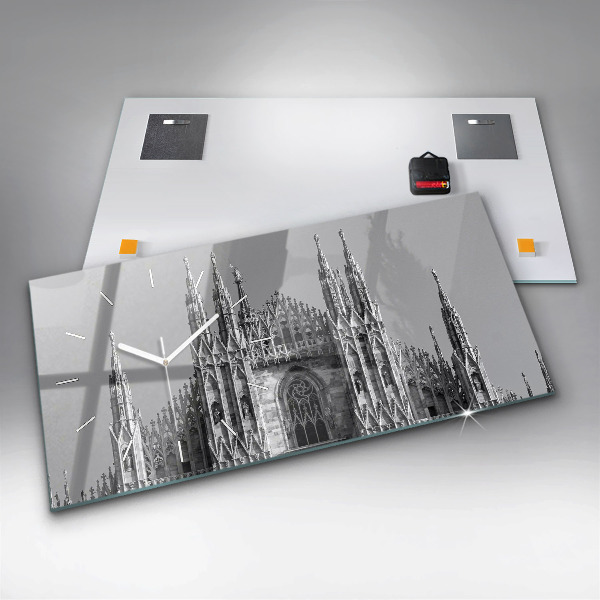 Reloj de cristal horizontal Catedral Duomo Di Milano