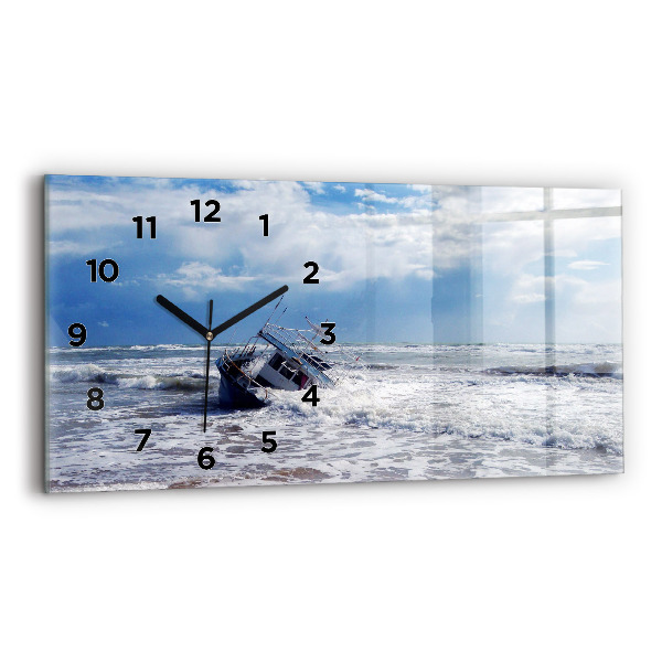 Reloj de cristal horizontal Embarcación hundida
