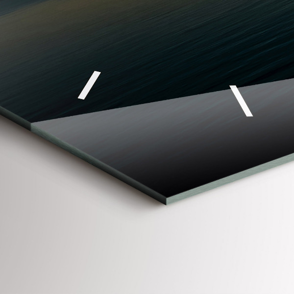 Reloj de cristal horizontal Paisaje al amanecer