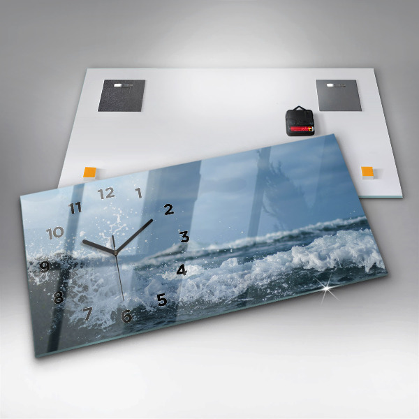 Reloj horizontal Fotografía de olas