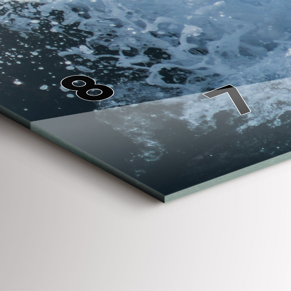 Reloj horizontal Fotografía de olas