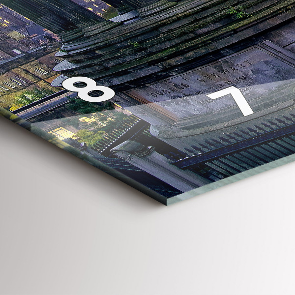 Reloj de cristal horizontal Edimburgo desde Calton Hill