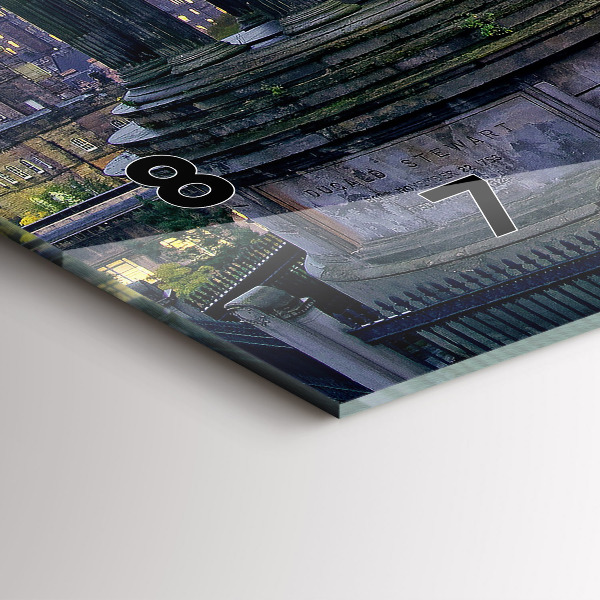 Reloj de cristal horizontal Edimburgo desde Calton Hill