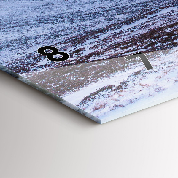 Reloj horizontal Cabaña en las montañas