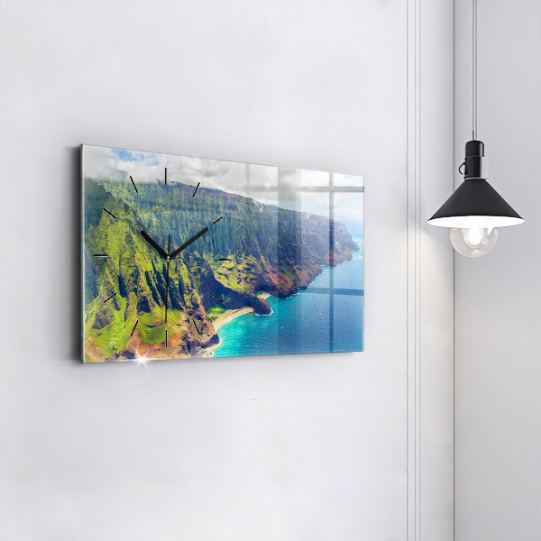 Reloj de cristal horizontal Mar hawaiano