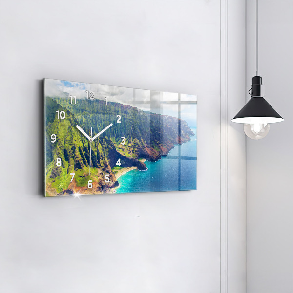 Reloj de cristal horizontal Mar hawaiano