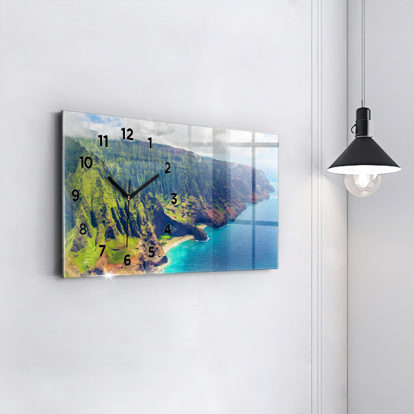 Reloj de cristal horizontal Mar hawaiano