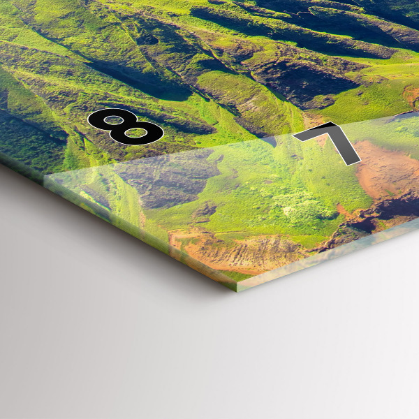 Reloj de cristal horizontal Mar hawaiano