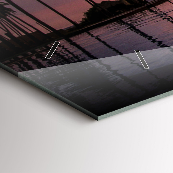 Reloj horizontal Palmeras en Hawai