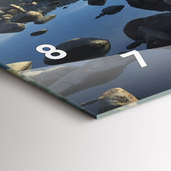 Reloj de cristal horizontal Vista del mar