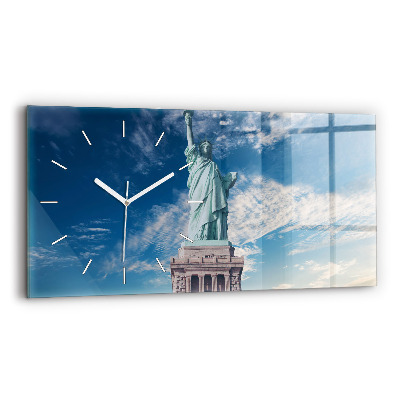 Reloj de cristal horizontal Estatua de la Libertad Nueva York