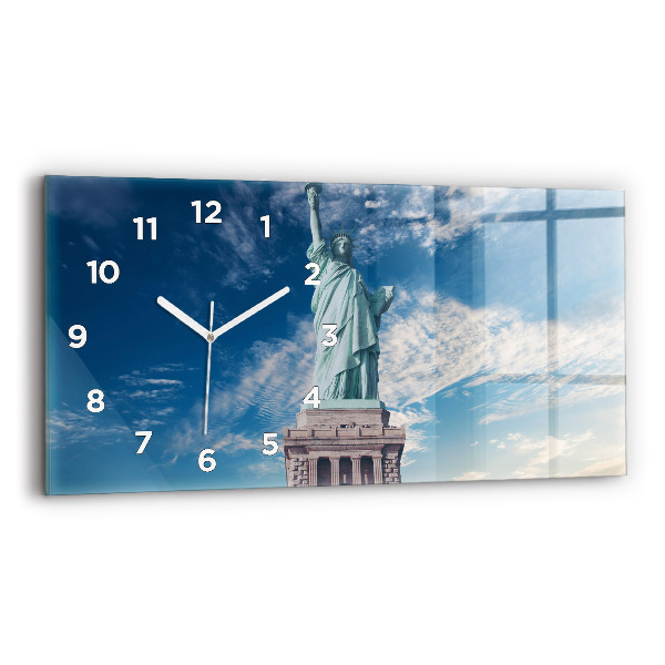 Reloj de cristal horizontal Estatua de la Libertad Nueva York