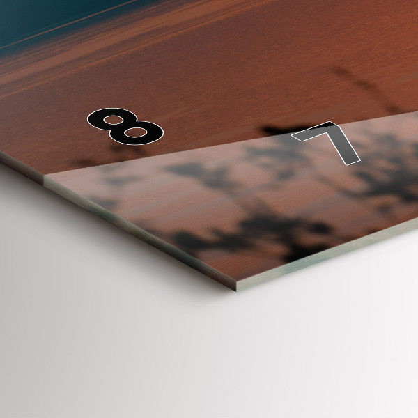 Reloj horizontal Lago Balaton al atardecer