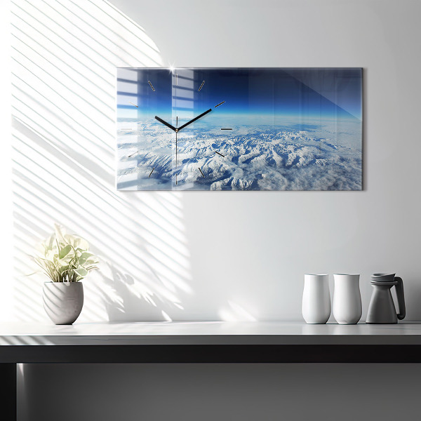 Reloj horizontal Barco de pesca en el puerto