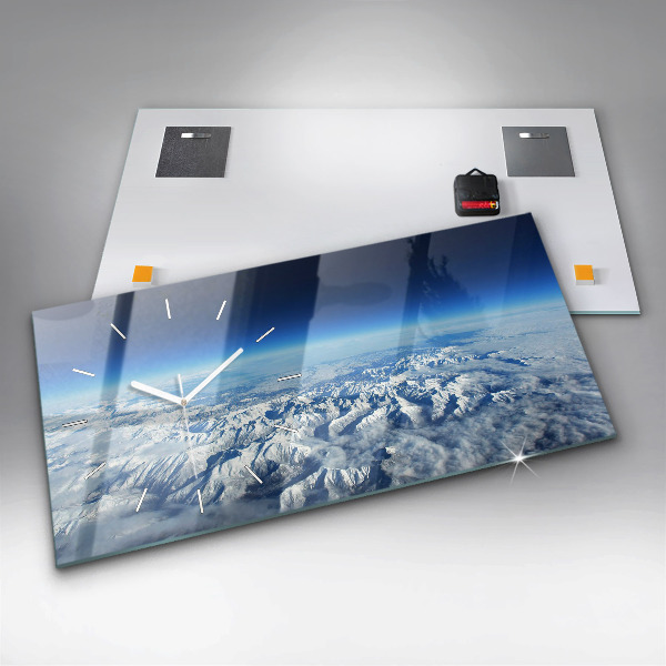 Reloj horizontal Barco de pesca en el puerto