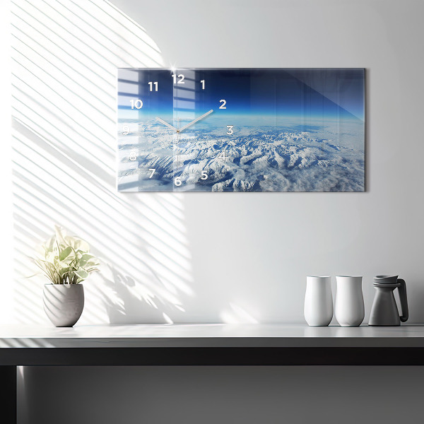 Reloj horizontal Barco de pesca en el puerto