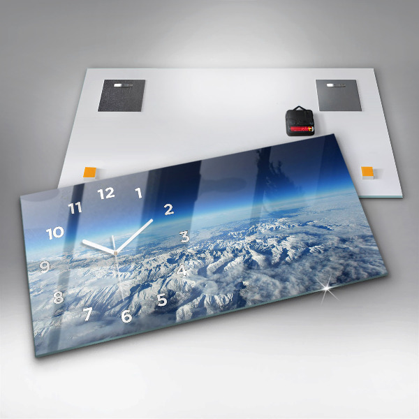 Reloj horizontal Barco de pesca en el puerto