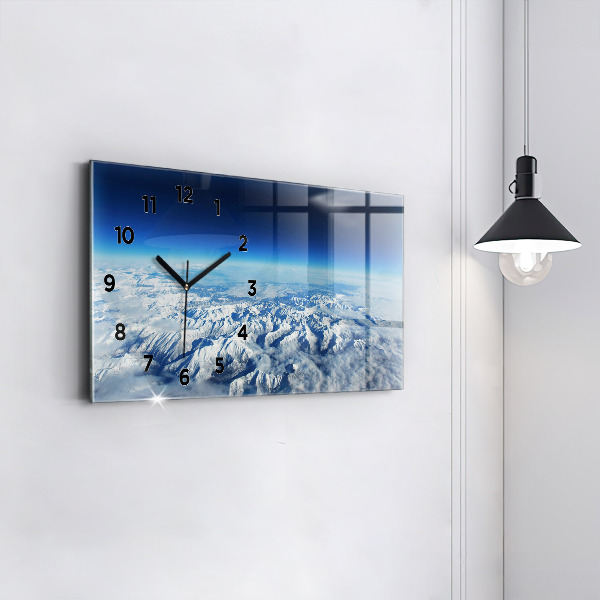 Reloj horizontal Barco de pesca en el puerto