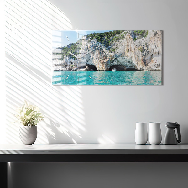 Reloj de cristal horizontal Cueva submarina