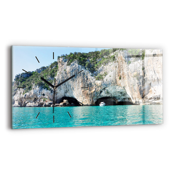 Reloj de cristal horizontal Cueva submarina