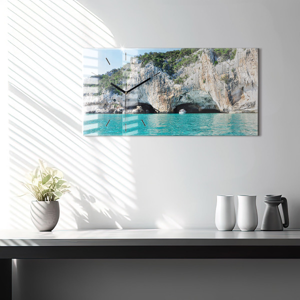Reloj de cristal horizontal Cueva submarina