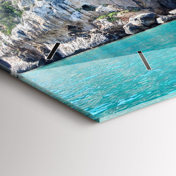 Reloj de cristal horizontal Cueva submarina