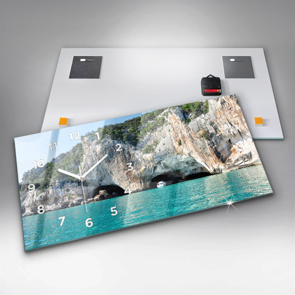 Reloj de cristal horizontal Cueva submarina