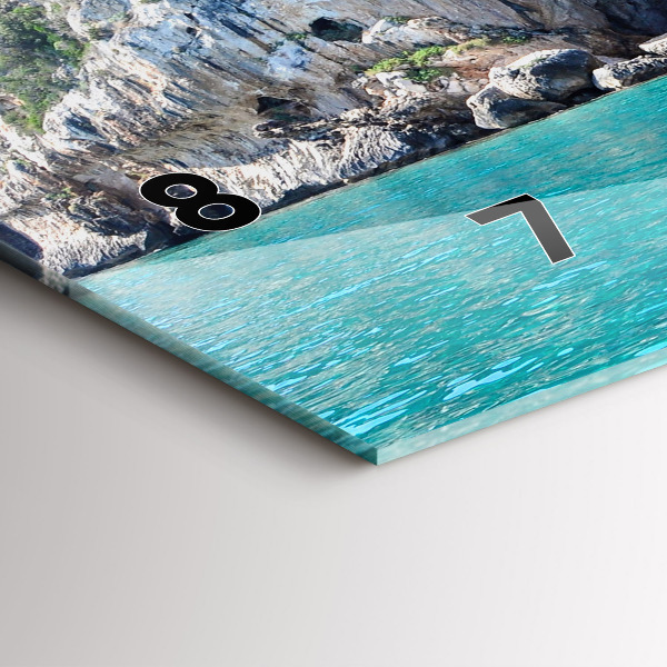 Reloj de cristal horizontal Cueva submarina