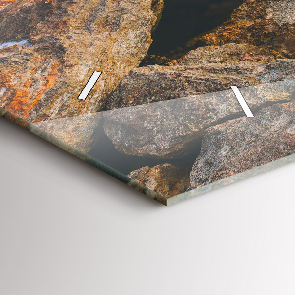 Reloj de cristal horizontal Paisaje marino