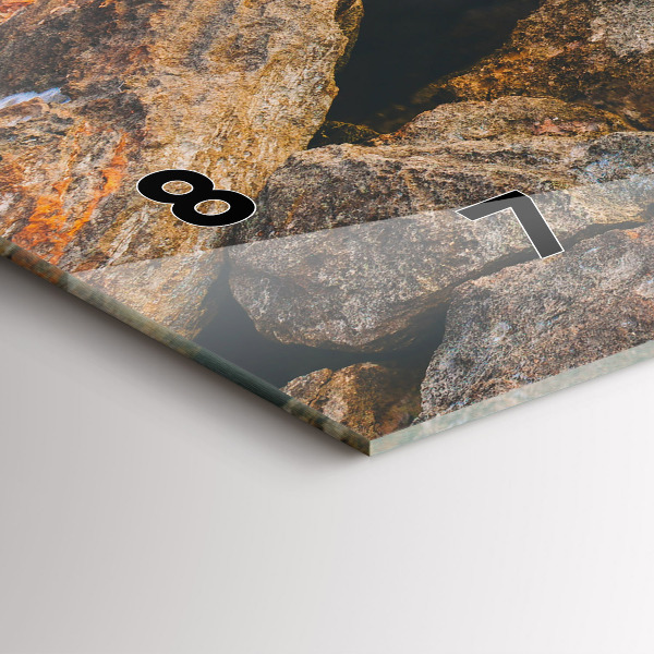 Reloj de cristal horizontal Paisaje marino