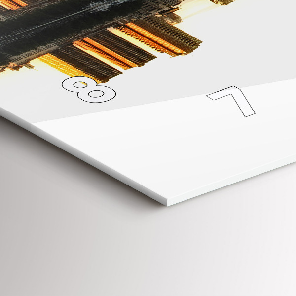 Reloj horizontal Ciudad junto al río