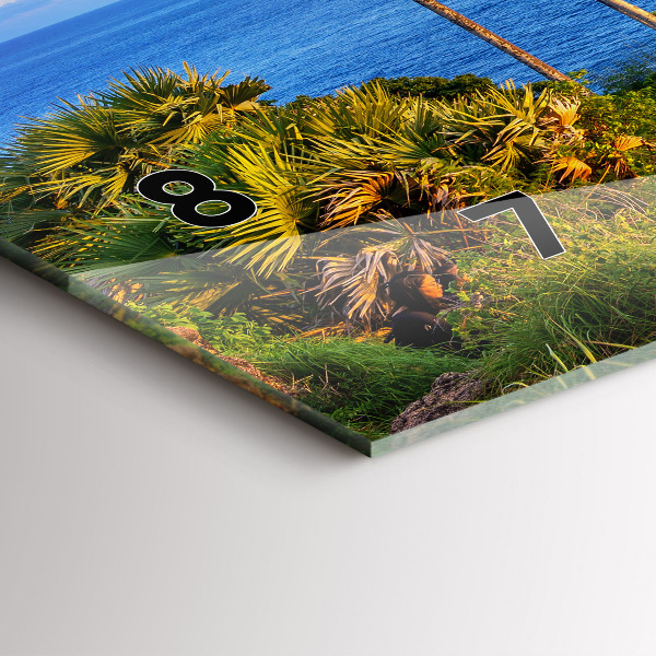 Reloj de cristal horizontal Phuket en Tailandia