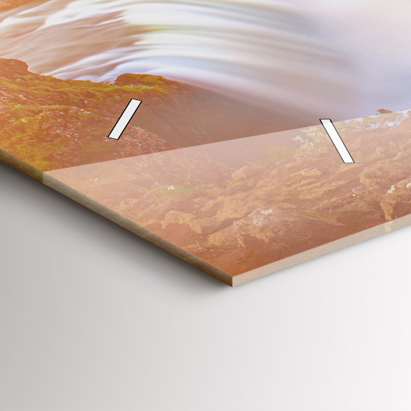 Reloj de cristal horizontal Godafoss en Islandia