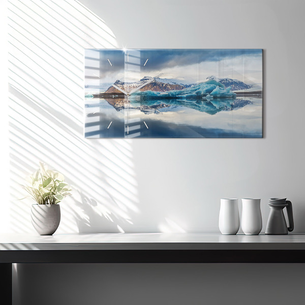 Reloj de cristal horizontal Lago Jokulsarlon Islandia