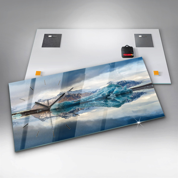 Reloj de cristal horizontal Lago Jokulsarlon Islandia